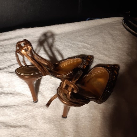 Delicious brand embellished strappy heels ladies size 6, excellent condition - Picture 9 of 10